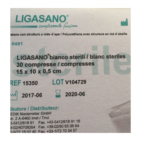 Compressa sterile Ligasano cm 15x10x0,5